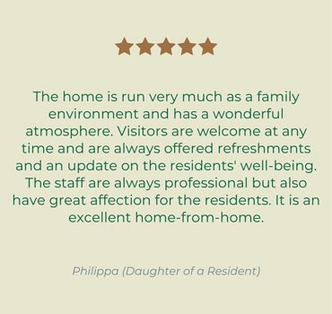 care home testimonial
