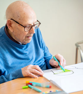 Resident at Coombe House care home