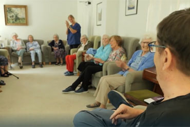 Poetry at Coombe House on ITV